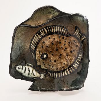 HELJÄ LIUKKO-SUNDSTRÖM, uniikki koristevati, signeerattu Heljä Liukko-Sundström 2018.