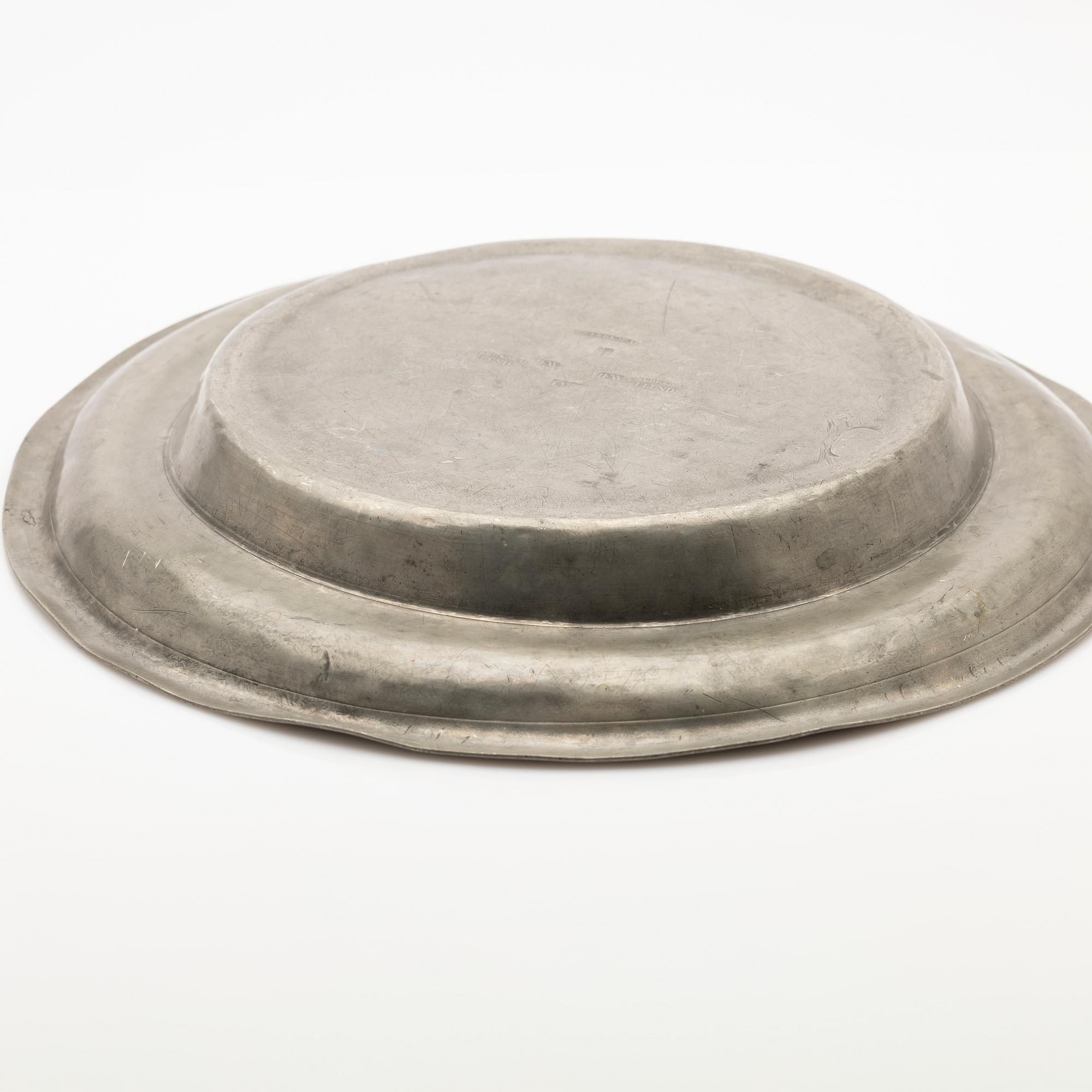 Johan Fredrik Werrenrath, bowl, pewter, Lund, 1868.