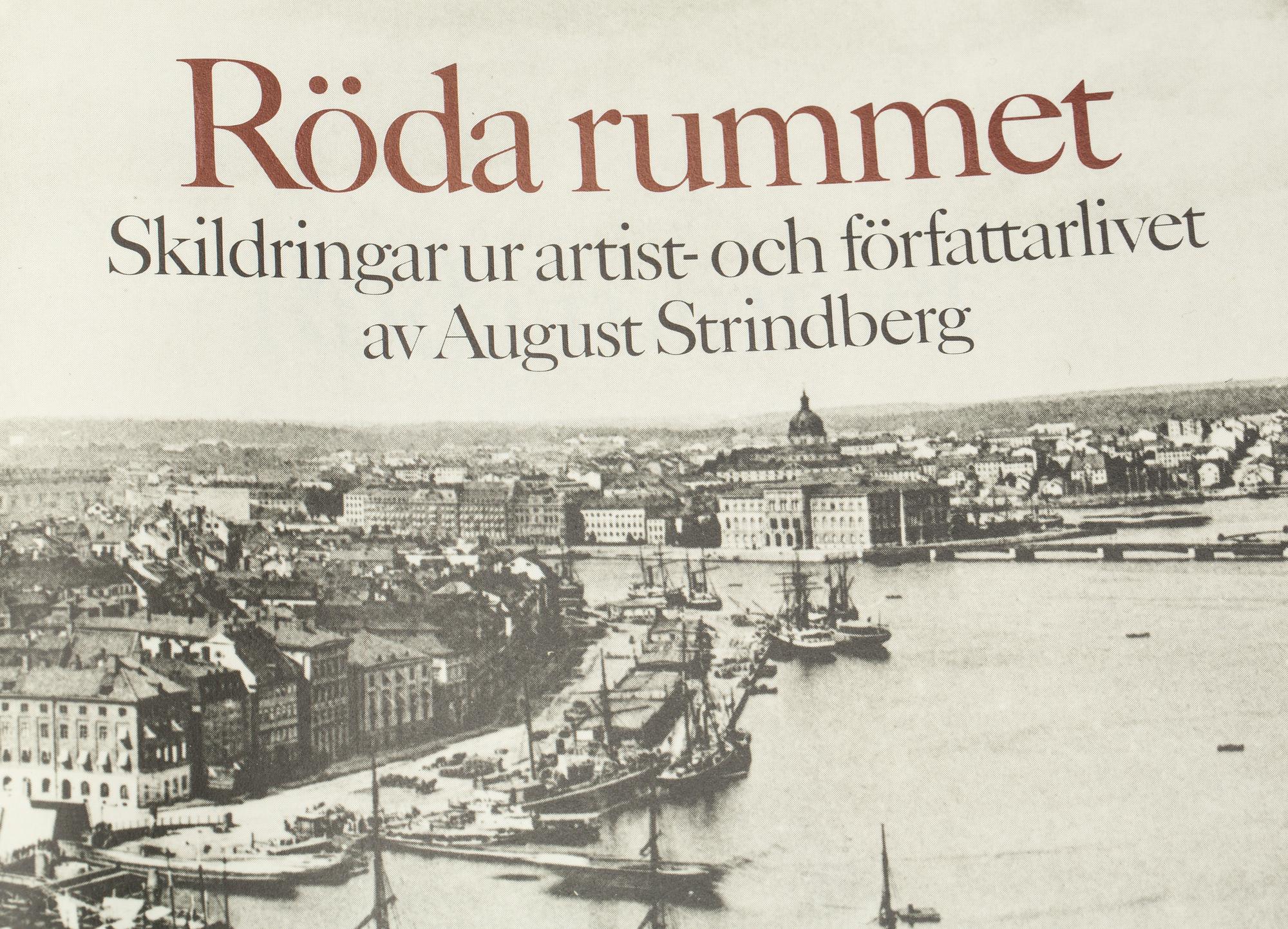 PRAKTBAND, RÖDA RUMMET, August Strindberg, numrerad 563/777. Forum, Borås, 1979.