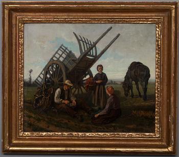 CHARLES ÉDOUARD FRÈRE, olja på duk, signerad och daterad -71.