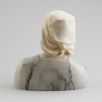 SKULPTUR, alabaster, Italien, 1900-tal.