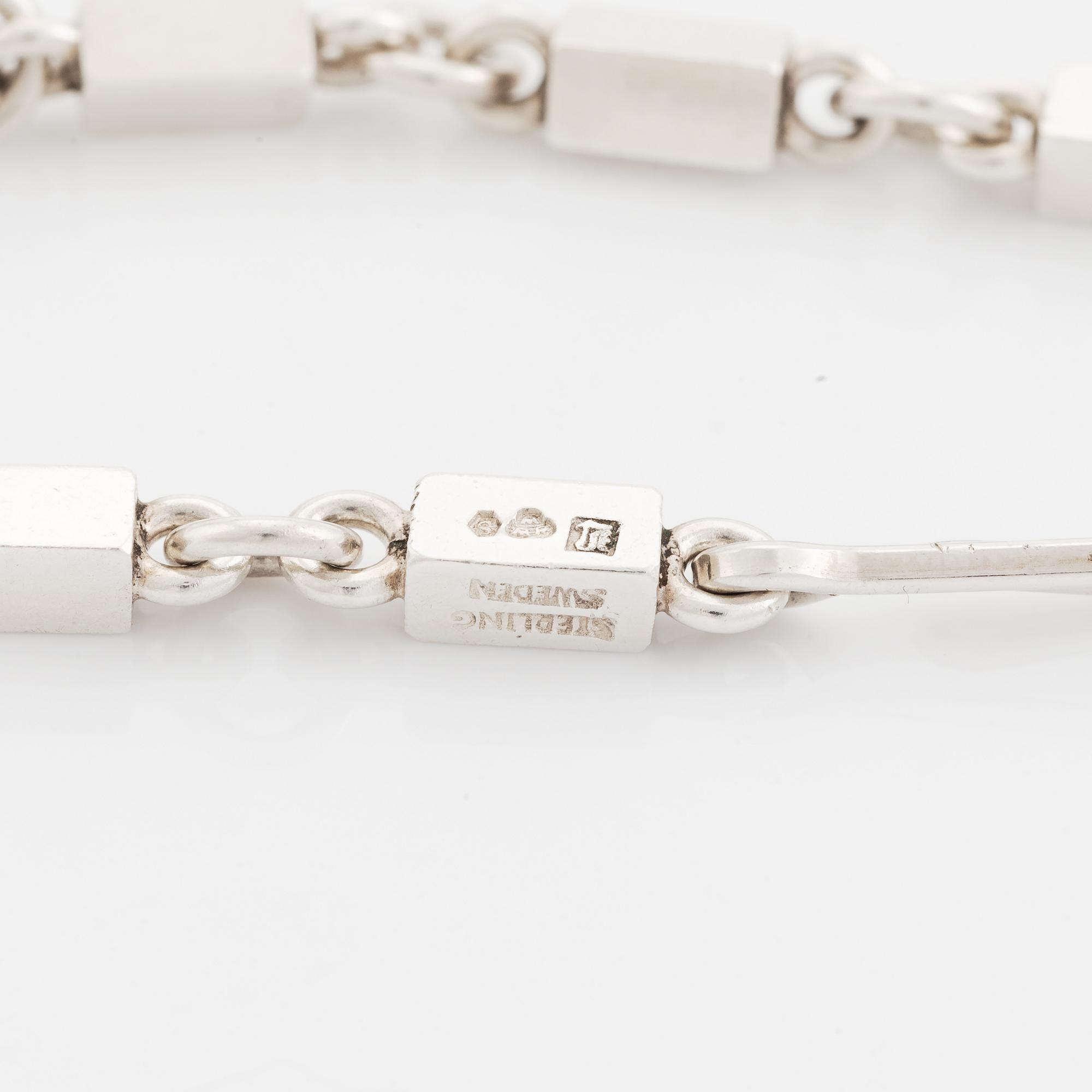 Wiwen Nilsson, armband, sterlingsilver, Anders Nilsson, Lund 1963.