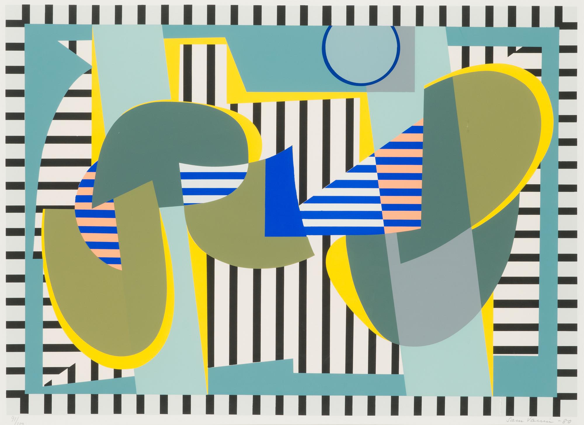 Sam Vanni, silkscreen, signed and dated -80, numbered 91/100.