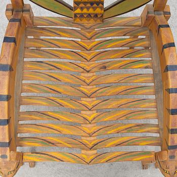 Gérard Rigot, An armchair, signed.