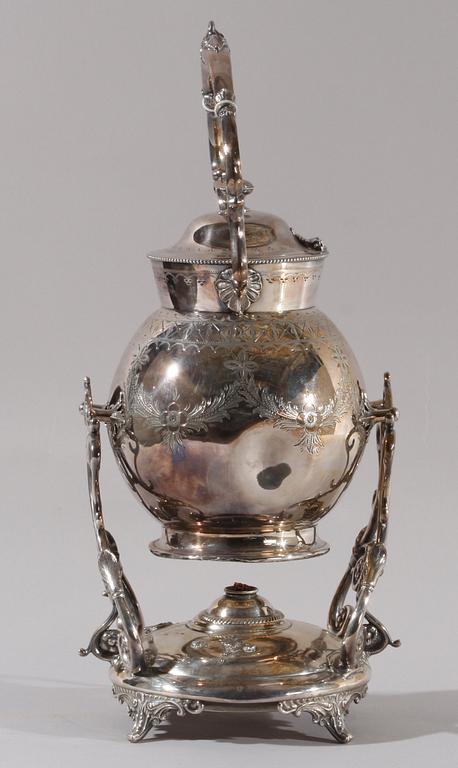 SAMOVAR, nysilver. Rokokostil.