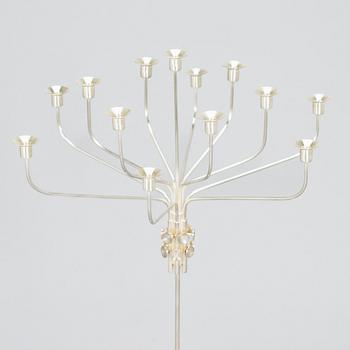 Tapio Wirkkala, a thirteen-candle silver candelabrum, model TW 412, Kultakeskus, Hämeenlinna Finland 2008.