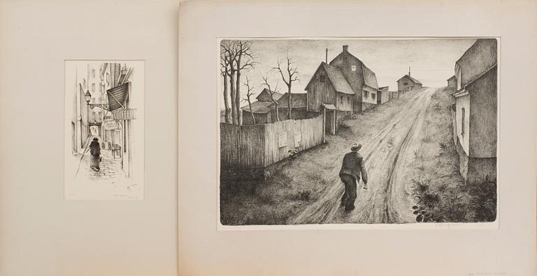 BJÖRN JONSSON, 4 lithographs, signed and numbered.