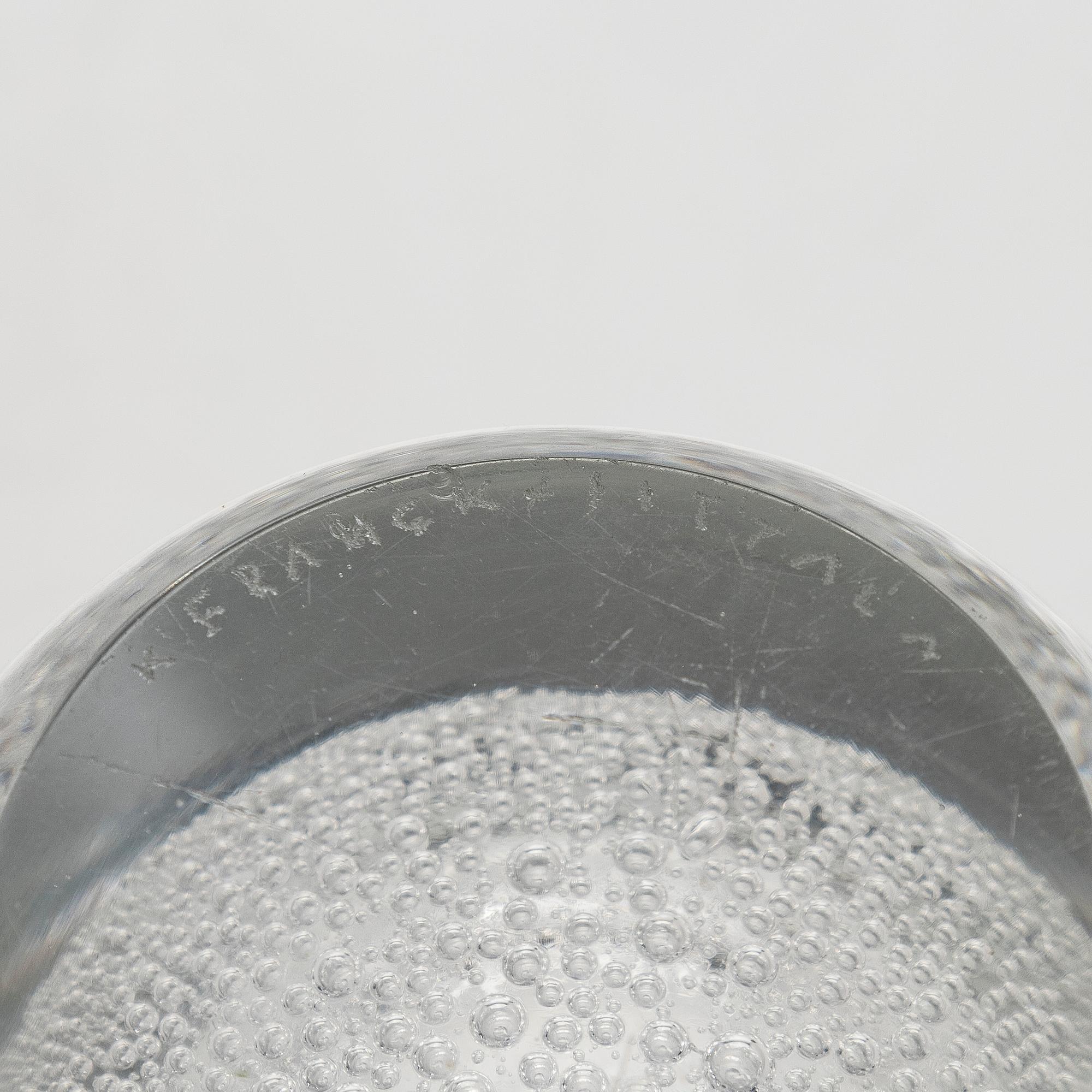 Kaj Franck, lasiesineitä, 3 kpl, Nuutajärvi ja Iittala, 1900-luvun puoliväli.