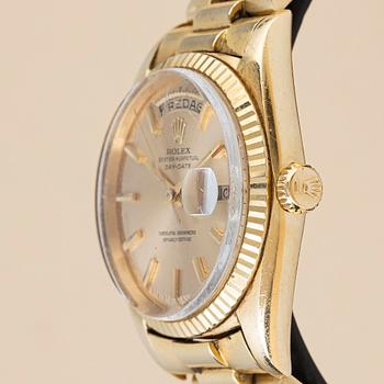 Rolex, Day-Date, "The Three Crowns", "Cal 1555", "Swedish Day", ca 1963.