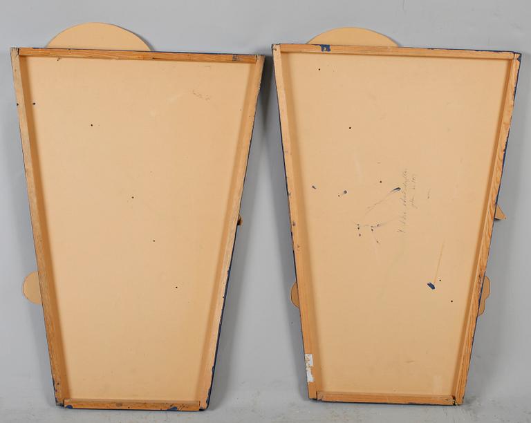 SKYLTMATERIAL, 2 st, papp, 1950-tal.