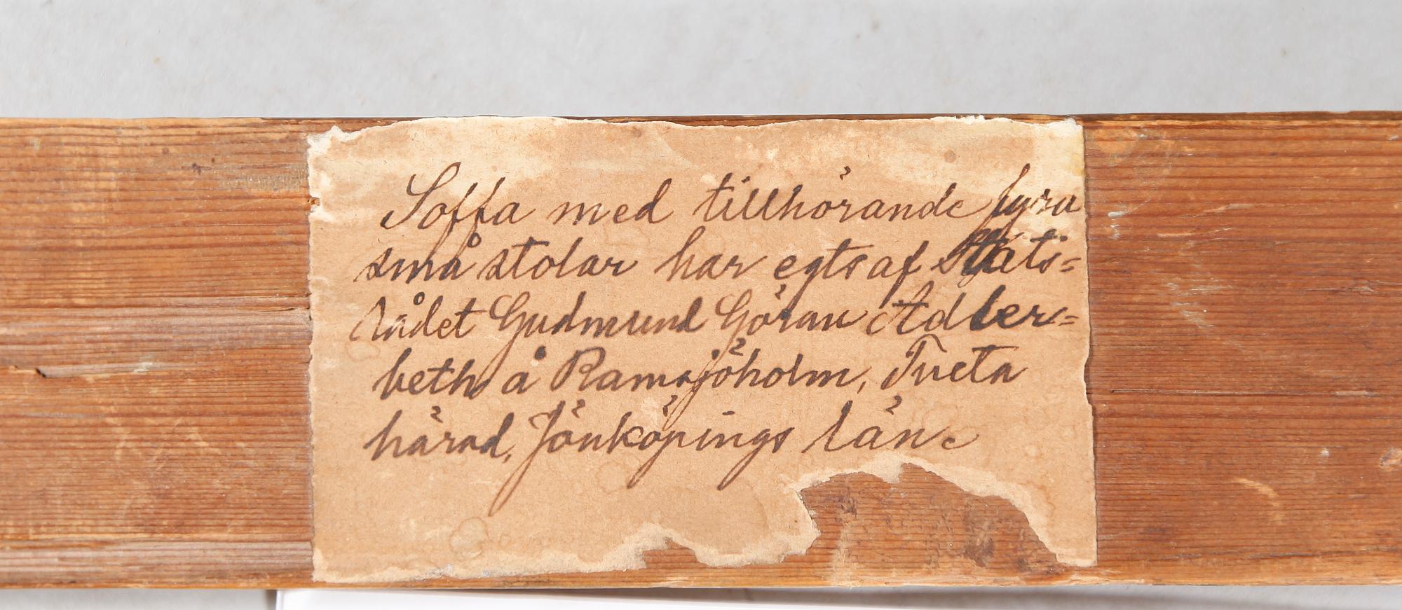 SOFFA, sengustaviansk, 1700-/1800-tal.