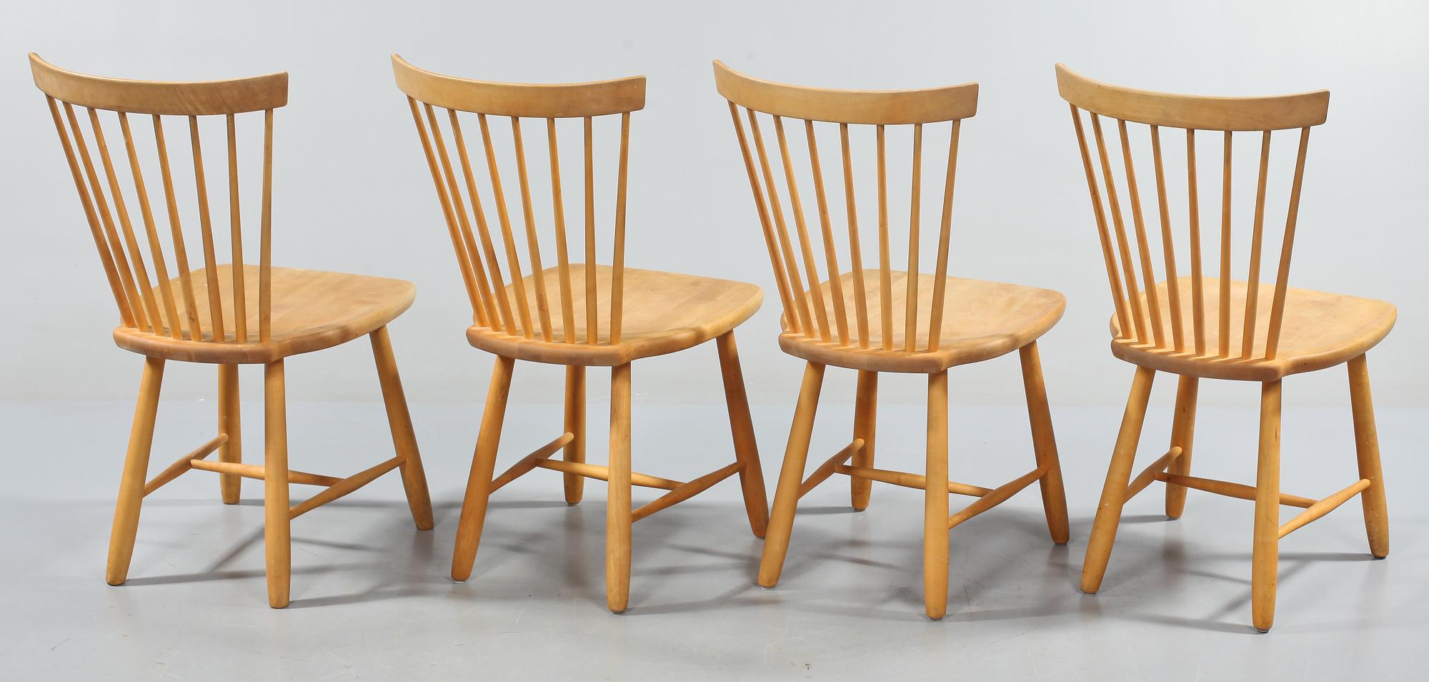 STOLAR, 4 st, "Lilla Åland", Carl Malmsten, Stolab, 2002.