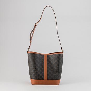 Céline, a canvas and leather handbag and wallet, 2020.