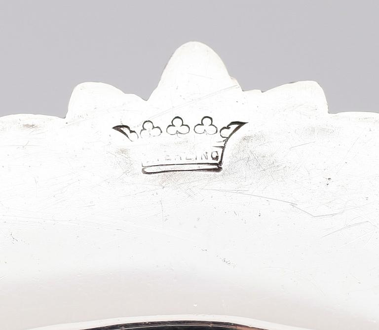 LJUSSTAKAR, 1 par, sterlingsilver, Mermod Jaccard & King Co, USA, 1900-talets första hälft. Total vikt ca 2274 gr.