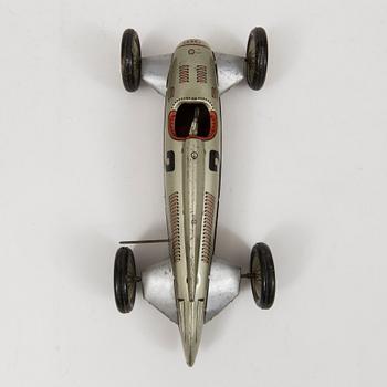A JNF tinplate "Auto Union" race car, Germany, 1930s.