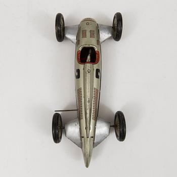 A JNF tinplate "Auto Union" race car, Germany, 1930s.