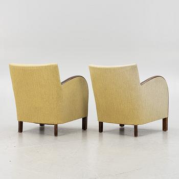 Armchairs, a pair, functionalism, 1930s/40s.