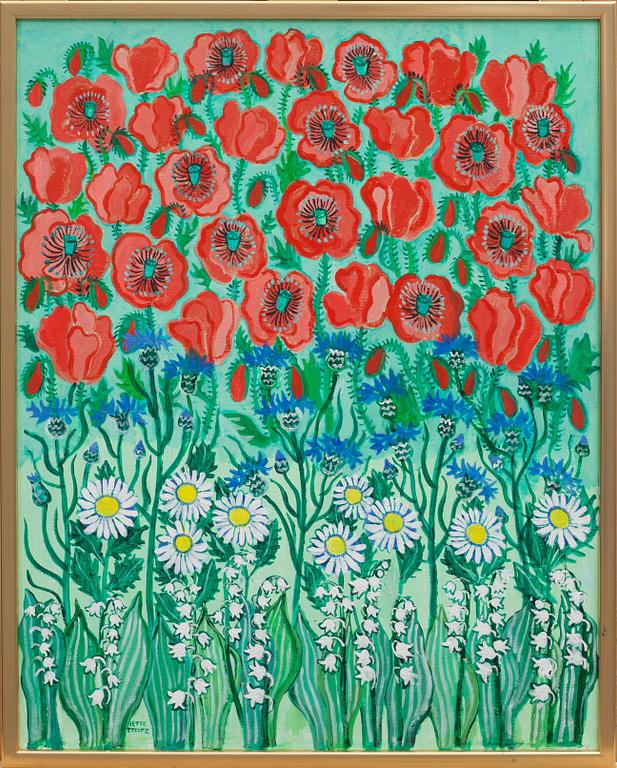 JETTE STOLTZ, olja på duk. Signerad.