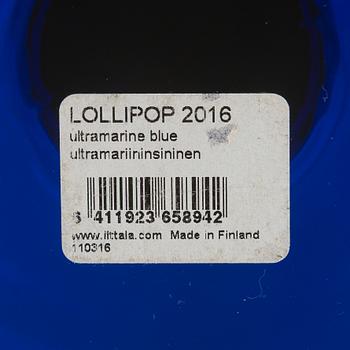 Oiva Toikka, skulptur, "Lollipop", signerad O. Toikka Iittala 2016 23/100.