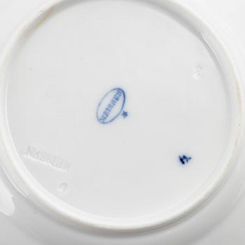 A 33-piece porcelain dinner service, "Ziebelmunter", mostly STadt Meissen, Germany.