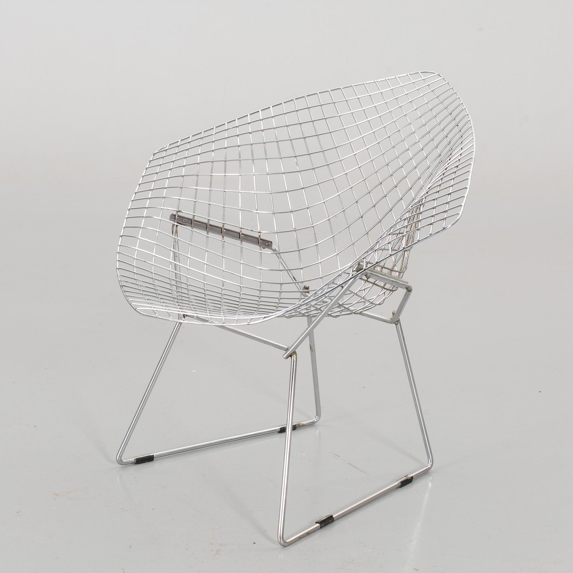 HARRY BERTOIA, fåtölj "Diamond chair" 1900-talets senare del.
