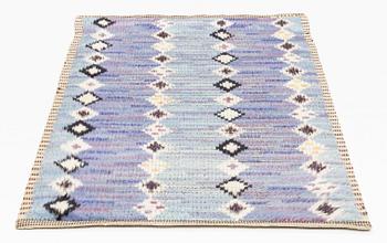 Marianne Richter, a carpet, "Påfågeln", knotted pile, ca 171 x 97 cm, signed AB MMF MR.