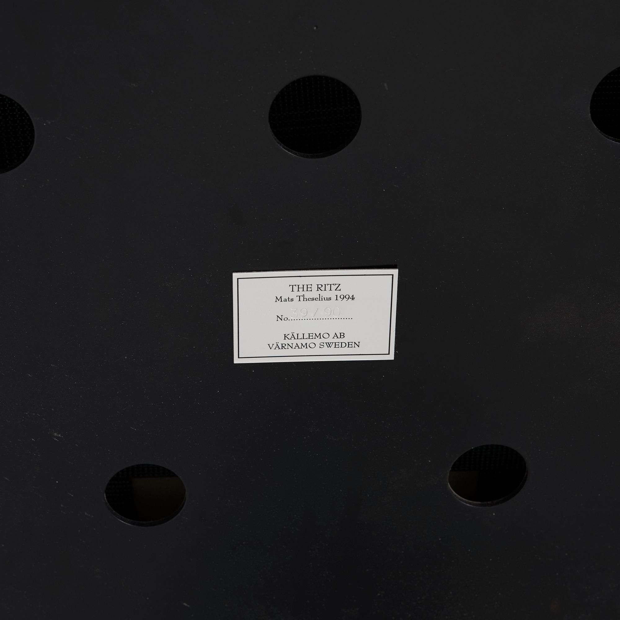 Mats Theselius, A Mats Theselius 'Ritz' easy chair, Källemo, Sweden 1994.