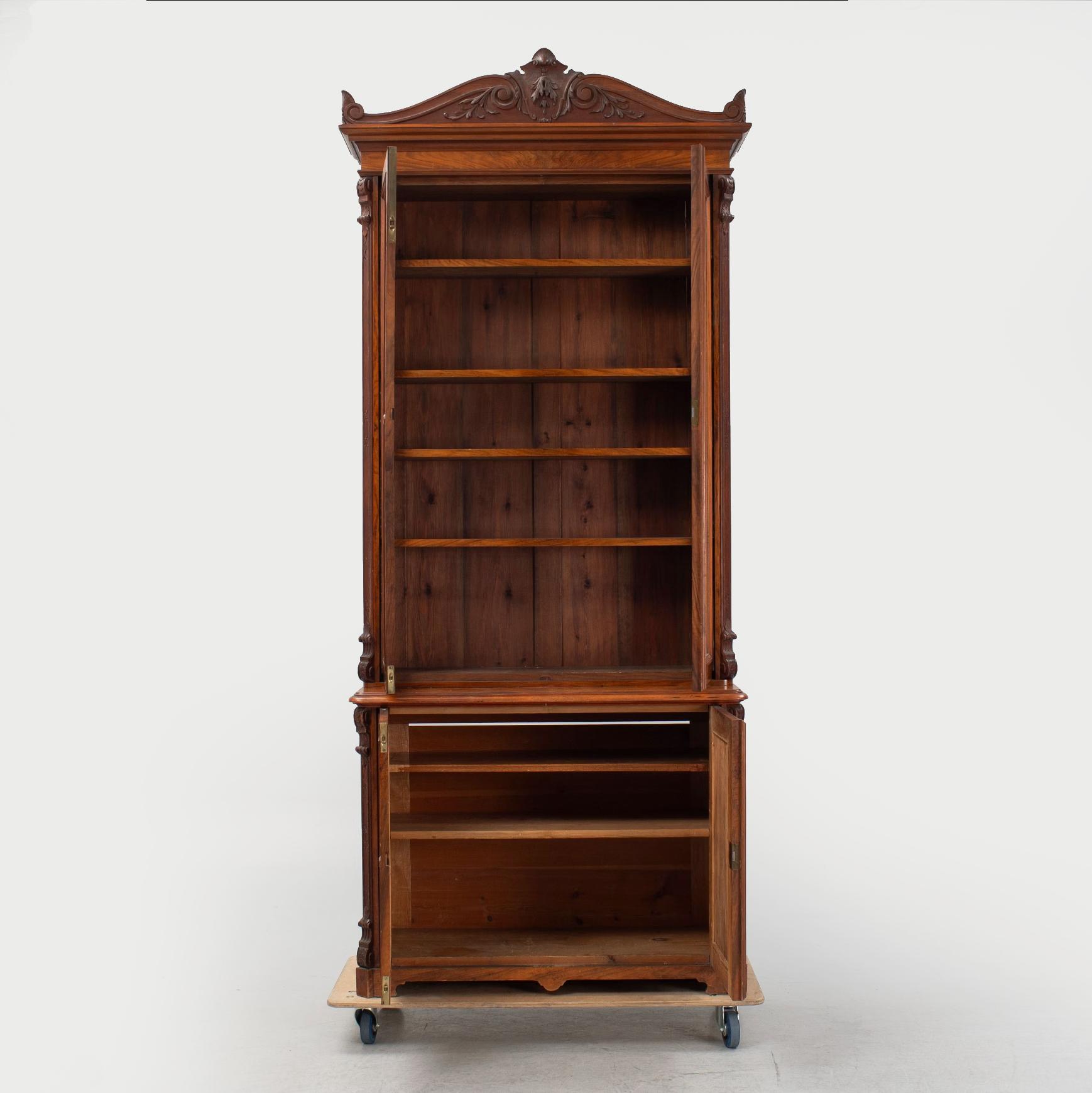 A book cabinet, 1870's.