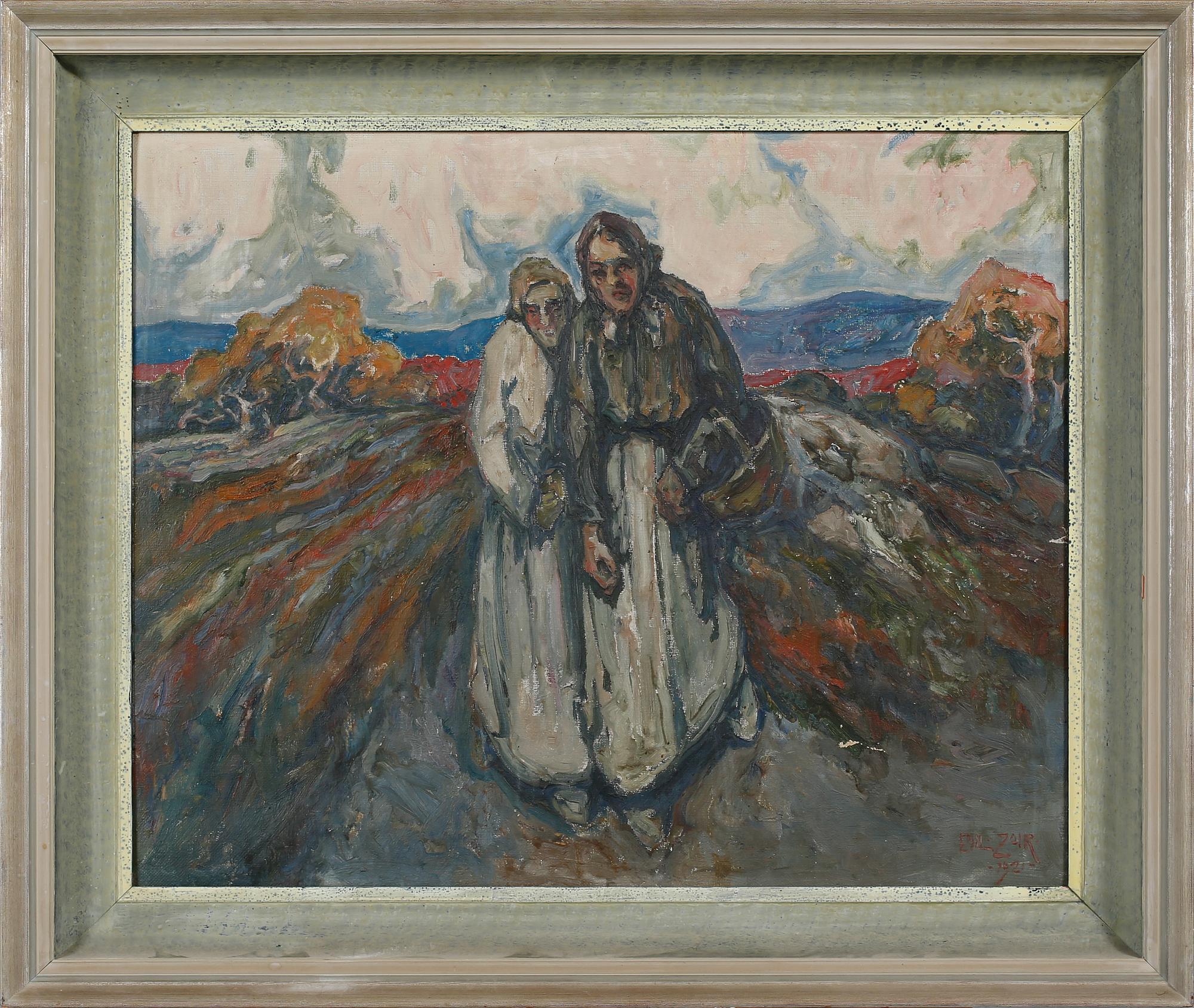 EMIL ZOIR, olja på duk, signerad och daterad 1921.