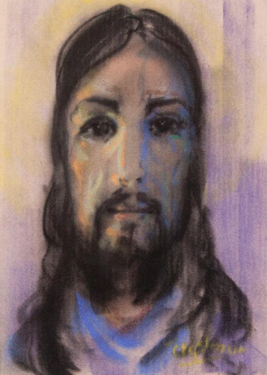ARNE TEGELMAN, pastel drawing, signed.
