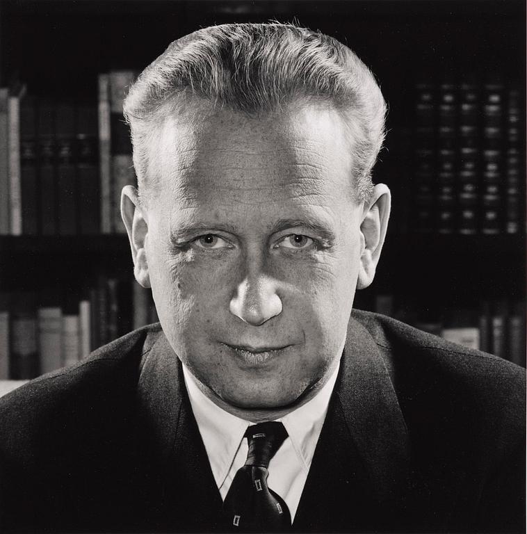 Lennart Nilsson, "Dag Hammarskjöld", 1953.