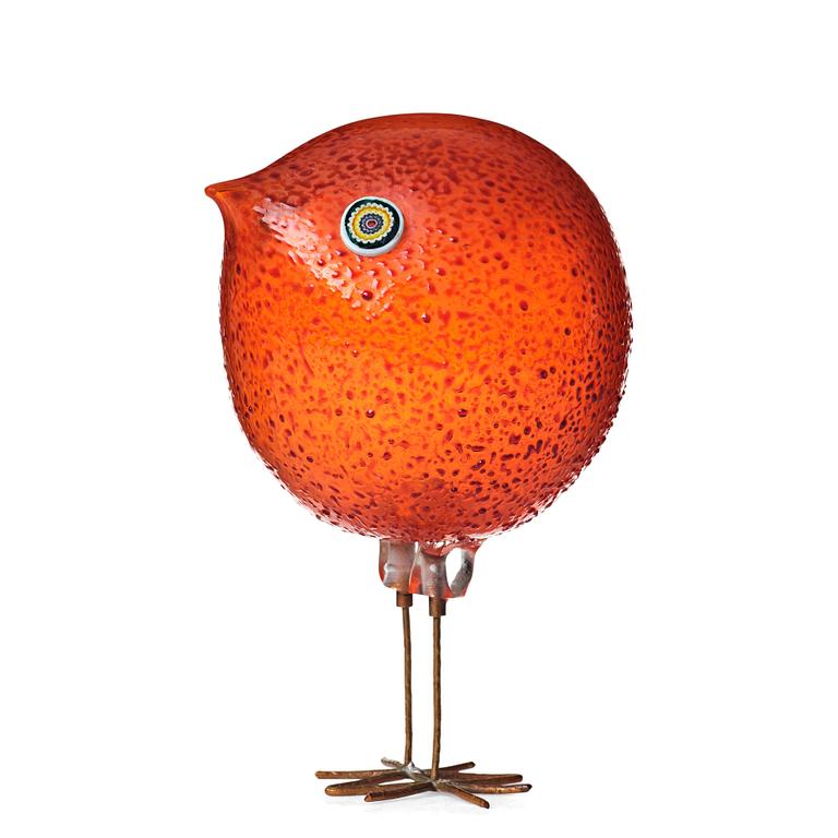 Peter Pelzel, a "Pulcino" glass bird, Vistosi, Italy 1960's.