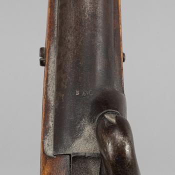 A Swedish pair of percussion pistols 1850 pattern.