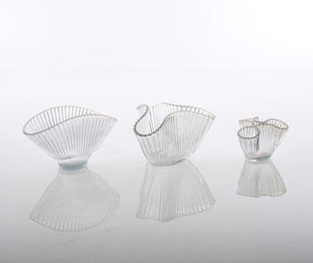 ARTHUR PERCY, 6 delar, glas, "Reffla", Gullaskruf, 1950-tal.