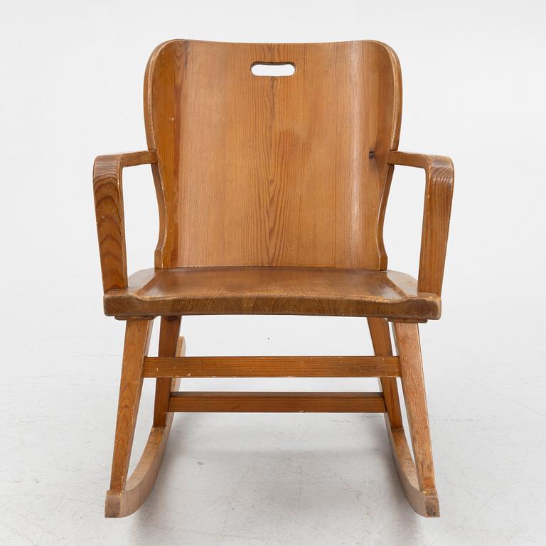 AB ÅBY Furniture Factory, rocking chair, Sportstuga furniture, 1940s-50s.