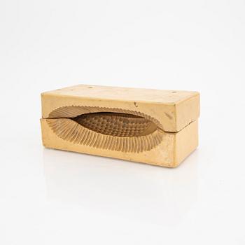 A set of five glazed earthenware moulds from Höganäs around 1900.