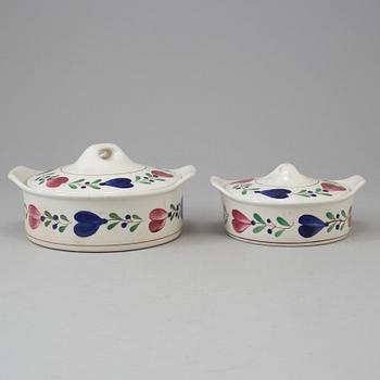 MATSERVIS, "Allmoge", 61 delar, porslin, Gustavsberg, tidigt 1900-tal.