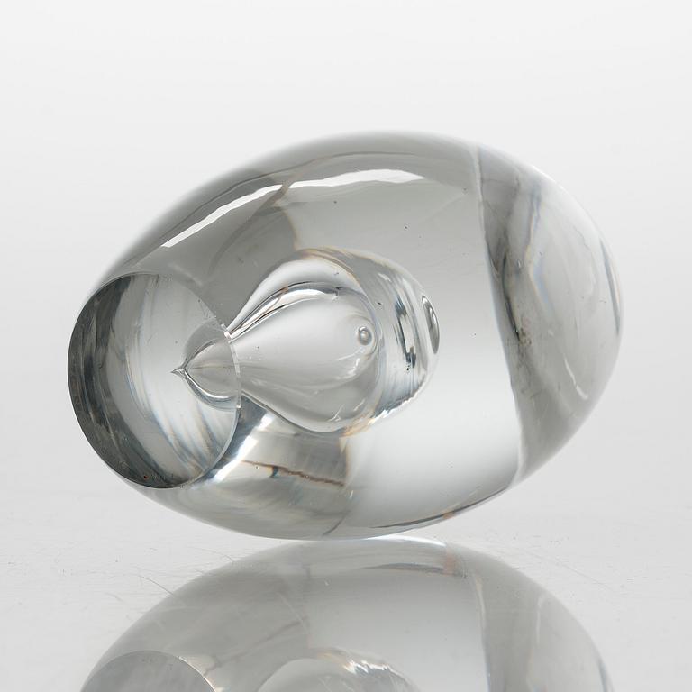 Timo Sarpaneva, a 'Teardrop' glass sculpture, model 3575, signed Timo Sarpaneva Iittala -56.