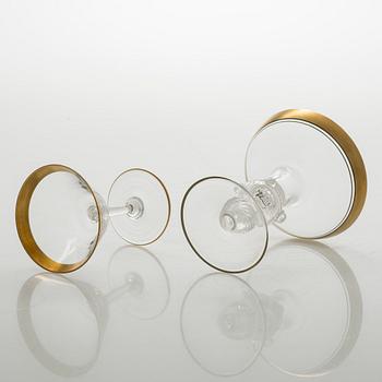 Glasservis, 74 delar, 1900-talets mitt.