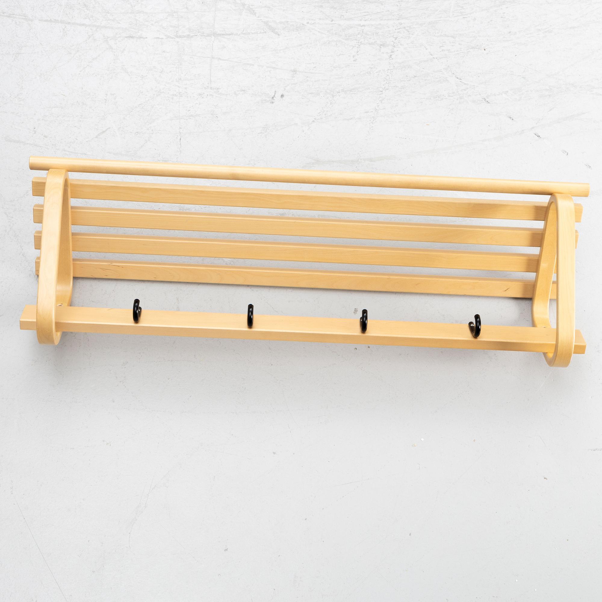 Alvar Aalto, a model 109 shelf, Artek, Finland, 21st century.