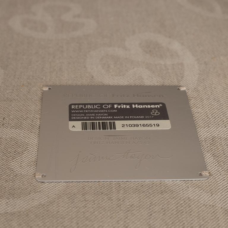 Jaime Hayon, a pair of 'Ro' lounge chairs with footstools, Fritz Hansen.