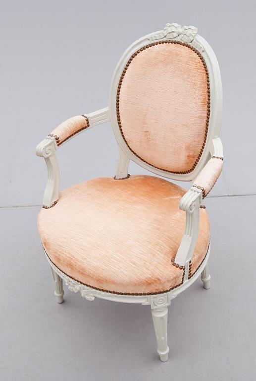 KARMSTOL, gustaviansk, 1700-tal.