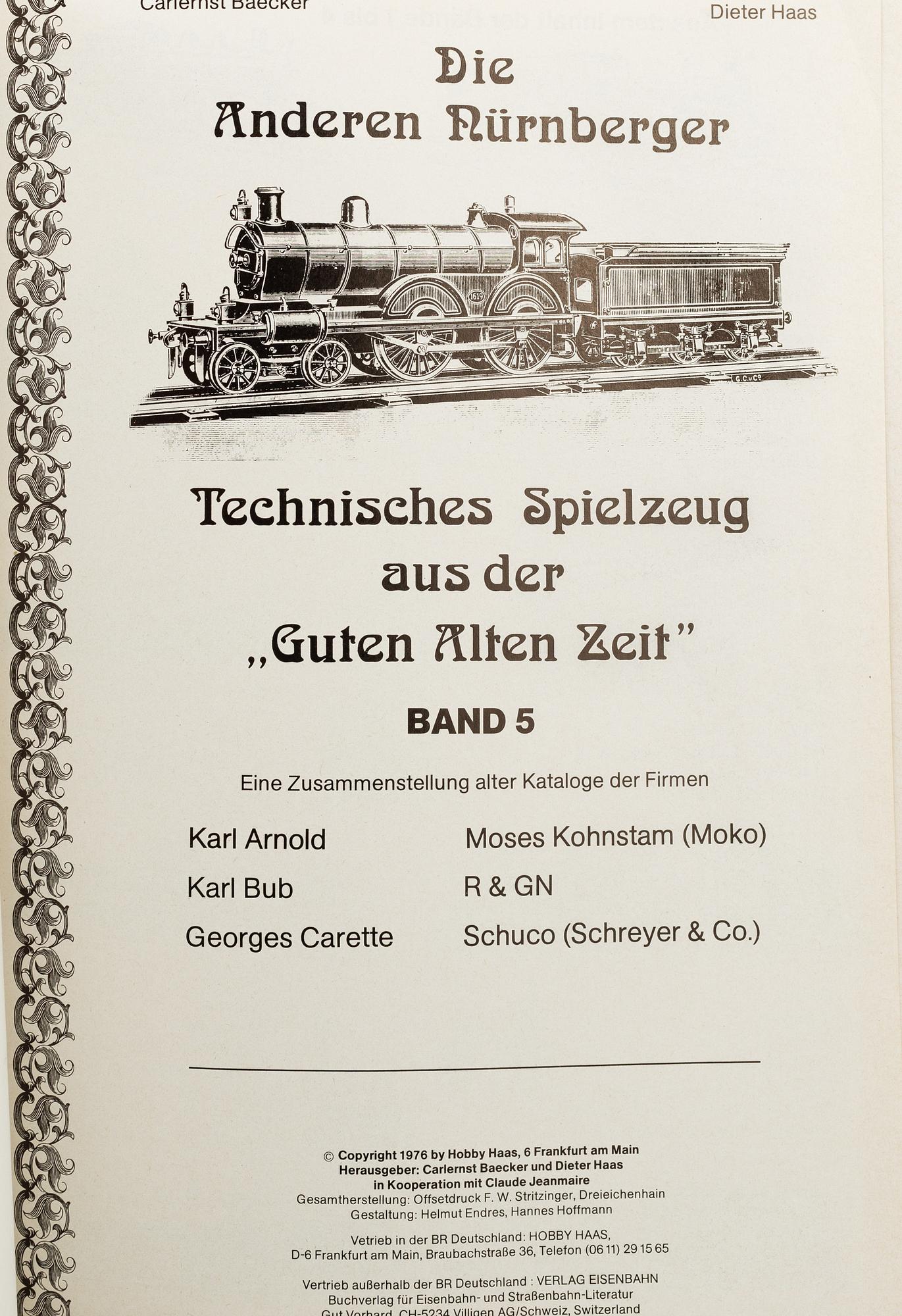 3 volumes (4,5,6) of "Die Anderen Nürnberger", Frankfurt 1975-81.