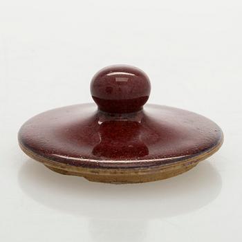 Urna med lock, keramik, Kina, Qingdynastin, 1900-tal.