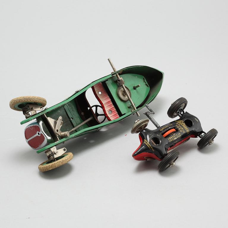 Three toys from Meccano and Schuco, around the mid 20th century.