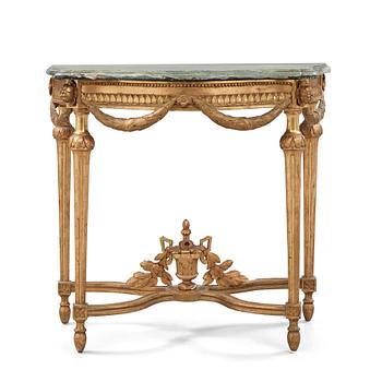 A Gustavian late 18th century console table.