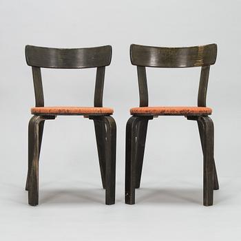 Alvar Aalto,  tuoleja, 2 kpl, malli 69, O.Y. Huonekalu- ja Rakennustyötehdas A.B. 1940-luku.