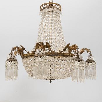 A chandelier around 1900.