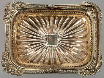 KARAMELLSKÅL, silver, Moskva, ca 1850. Tot vikt ca 165,4 gr.