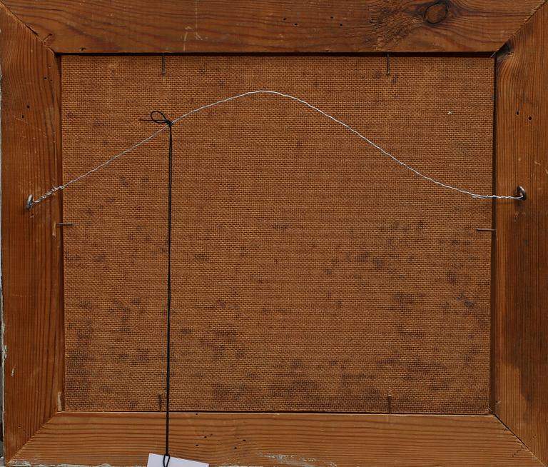 ESTER HENNING, olja på pannå, monogramsignerad.